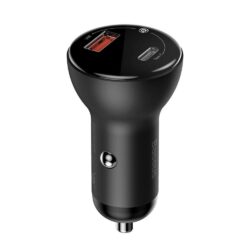 Автомобильное зарядное устройство Baseus Digital Display PPS Dual Quick Charger Car Charger 45W Gray
