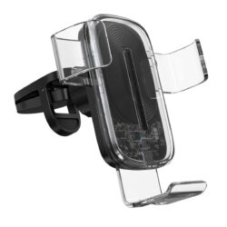 Автодержатель с функцией беспроводной зарядки Baseus Explore Wireless Charger Gravity Car Mount?15W?Transparent