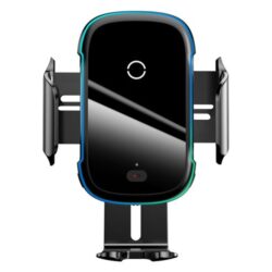 Автомобильный держатель с беспроводной зарядкой Baseus Light Electric Holder Wireless Charger Чёрный