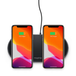 Двойная подставка для беспроводной зарядки mophie