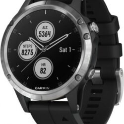Спортивные часы Garmin Fenix 5 Plus Glass 010-01988-17 серебристый
