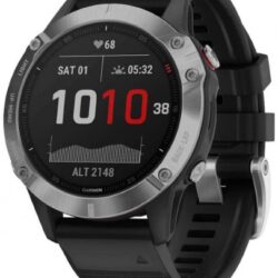 Спортивные часы Garmin fenix 6 Silver w/Black BandGPS WatchWW 010-02158-00
